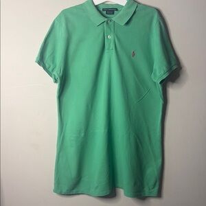 Ralph Lauren Green Polo Shirt Classic Style